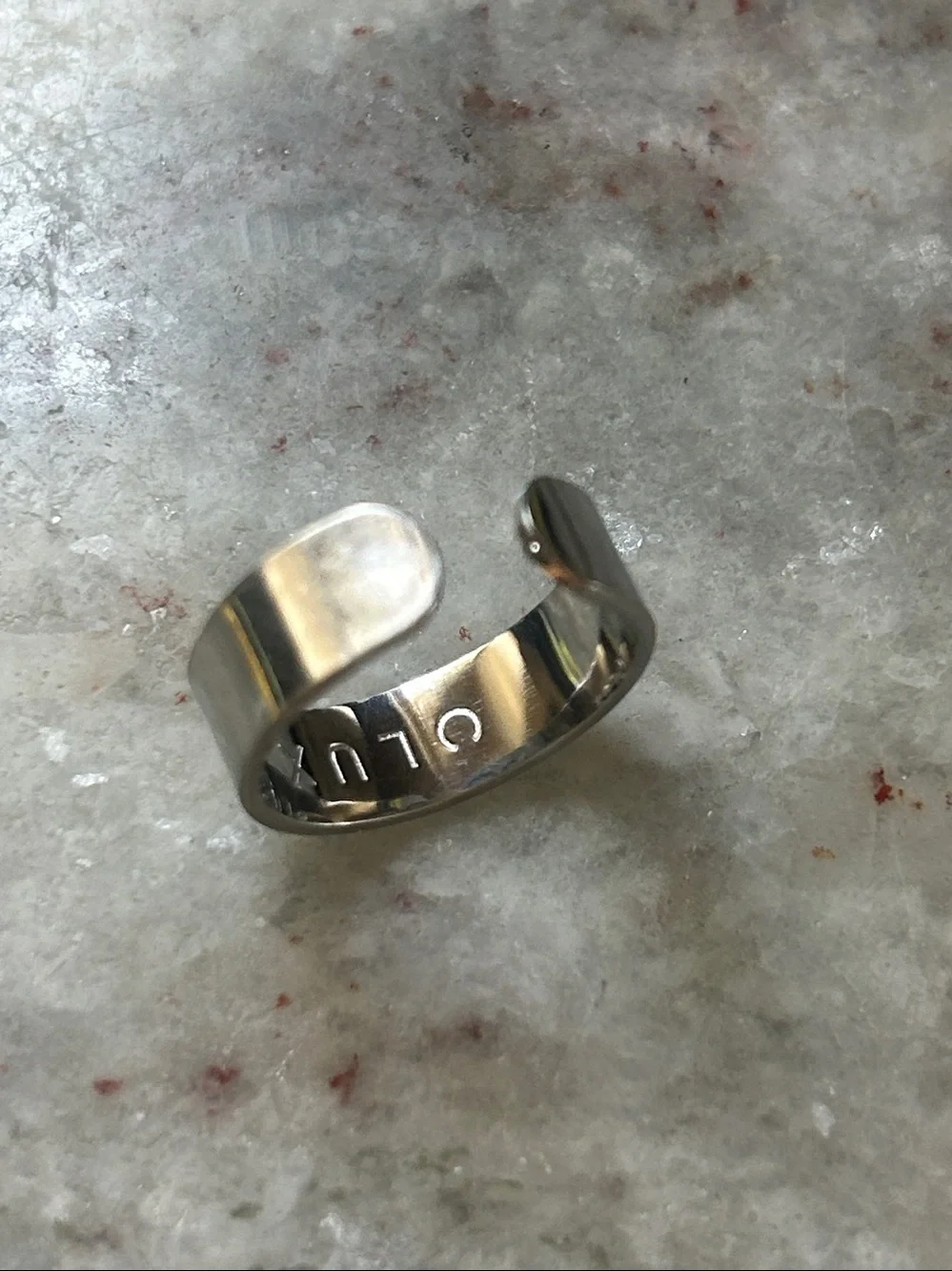 Still Tone Open Band Men’s Ring by (unspecified)